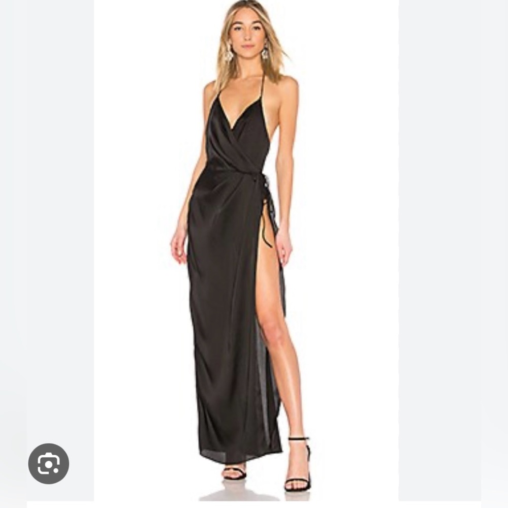 X by NBD So Anxious Dress Gown in Black